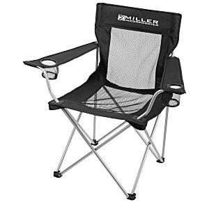 Mesh Folding Chair with Carrying Bag - 24 hr Main Image