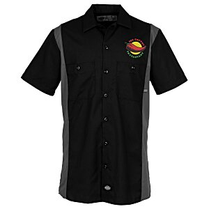 Dickies 4.25 oz. Industrial Short Sleeve Colorblock Work Shirt - Men's Main Image