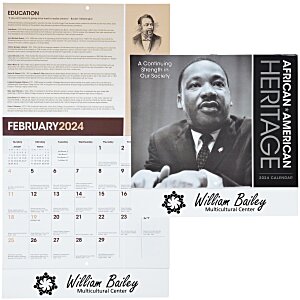 African-American Heritage Dr. Martin Luther King, Jr. Calendar Main Image
