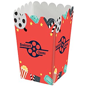 Scoop-Style Popcorn Box - Small - Full Color Main Image