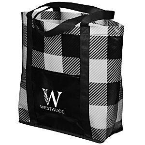 Buffalo Plaid Laminated Tote Main Image