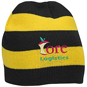 Rugby Stripe Knit Beanie Main Image