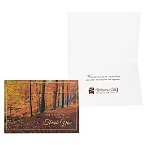 Woodland Gratitude Thanksgiving Card Main Image