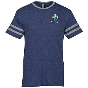 Jerzees Tri-Blend Ringer Varsity T-Shirt - Men's - Embroidered Main Image