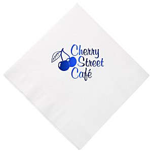 Dinner Napkin - 3-ply - 1/4 Fold - White - Low Qty - Foil Main Image