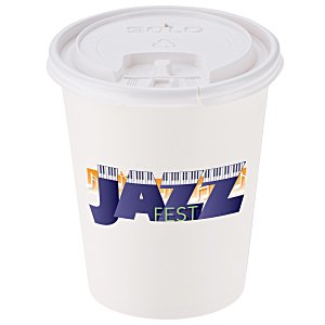 Paper Hot/Cold Cup with Tear Tab Lid - 10 oz. - Low Qty - Full Color Main Image