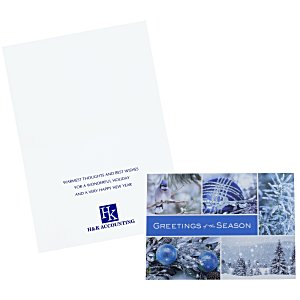 Icy Blue Wonder Holiday Card Main Image