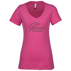 Next Level Premium Sueded V-Neck T-Shirt - Ladies' Main Image