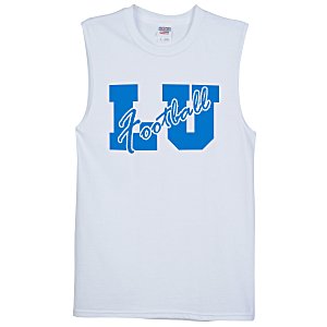 Jerzees Dri-Power 50/50 Sleeveless T-Shirt - Men's - White Main Image