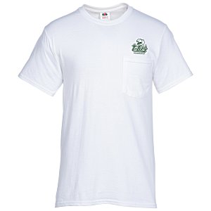 Fruit of the Loom HD Pocket T-Shirt - Men's - White Main Image
