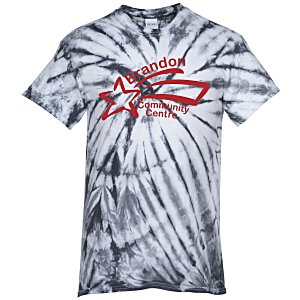 Tie-Dyed Contrast Cyclone T-Shirt Main Image