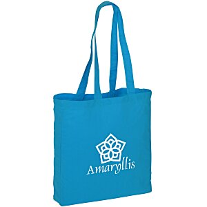 Gusseted Cotton Sheeting Tote - Color - 24 hr Main Image