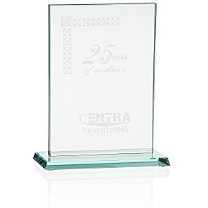 Stately Jade Glass Award - 6" Main Image