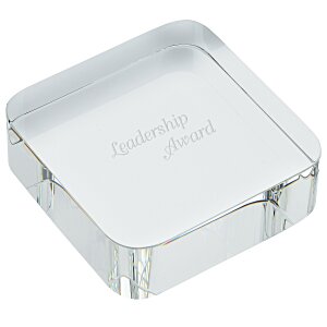 Square Icon Crystal Paperweight Main Image