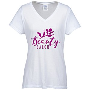 Team Favorite Blended V-Neck T-Shirt - Ladies' - White Main Image