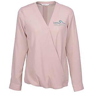 Poly Crepe Crossover Blouse - Ladies' Main Image