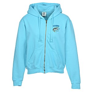 Comfort Colors Garment-Dyed Full-Zip Hoodie - Ladies' - Embroidered Main Image