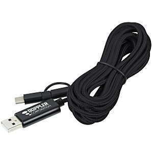 Braided 10' Duo Charging Cable Main Image