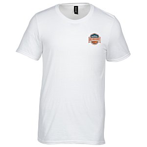 Gildan Tri-Blend T-Shirt - Men's - White - Embroidered Main Image