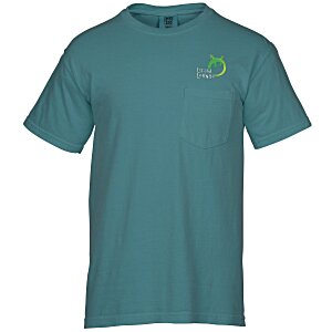 Comfort Colors Garment-Dyed 6.1 oz. Pocket T-Shirt - Embroidered Main Image
