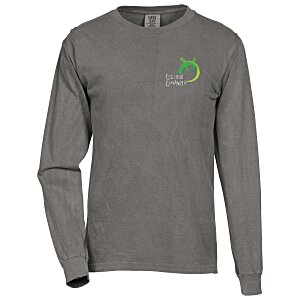 Comfort Colors Garment-Dyed 6.1 oz. LS T-Shirt - Embroidered Main Image