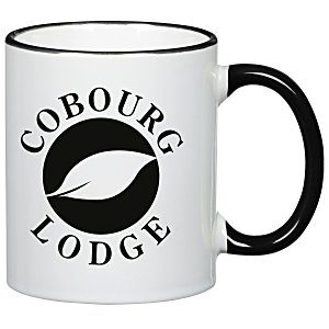 Colorful Trim Coffee Mug - 10 oz. - 24 hr Main Image