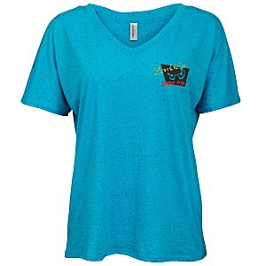 Threadfast Tri-Blend Fleck V-Neck T-Shirt - Ladies' - Embroidered Main Image