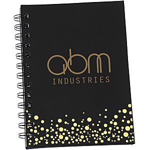 Metallic Dots Spiral Bound Notebook Main Image