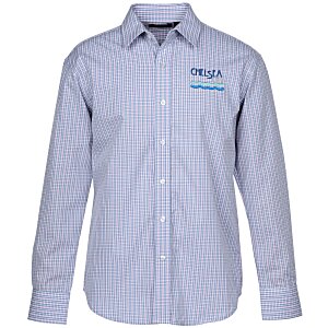 Tricolor Plaid Wrinkle Resistant Untucked Shirt - Men's Main Image