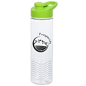 Clear Impact Twist Water Bottle with Flip Carry Lid - 24 oz. Main Image