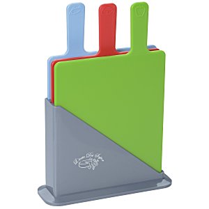 3 Piece Cutting Board Set with Holder Main Image