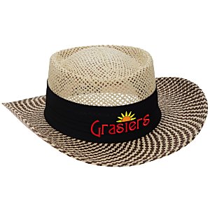AHEAD Straw Gambler Hat Main Image