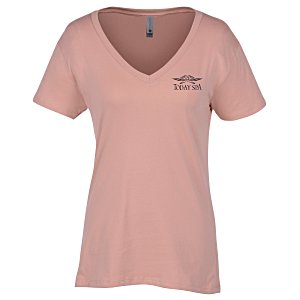 Next Level Fitted 4.3 oz. V-Neck T-Shirt - Ladies' - Screen Main Image