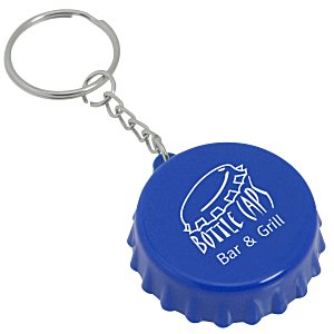 Beer Cap Bottle Opener Keychain - 24 hr Main Image