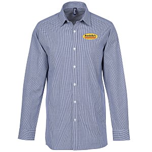 Microcheck Gingham Cotton Shirt - Men's Main Image