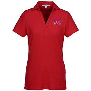 Silk Touch Y-Neck Sport Shirt - Ladies' - Full Color Main Image