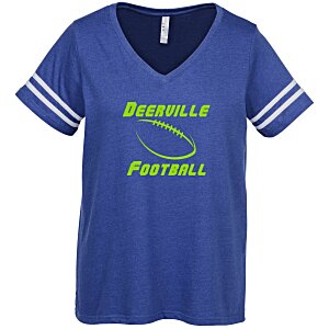 LAT 5.5 oz. Ringspun Cotton Football Tee - Women's Main Image