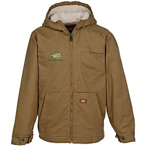 Dickies Sanded Duck Sherpa Lined Hooded Jacket Main Image
