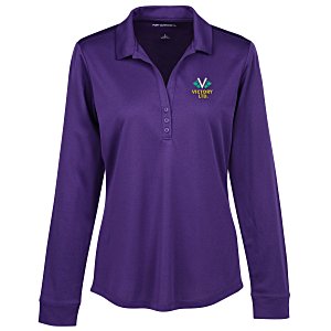 Silk Touch Performance LS Sport Polo - Ladies' Main Image