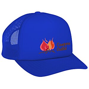 Yupoong Foam Trucker Cap with Curved Visor - Full Color Main Image