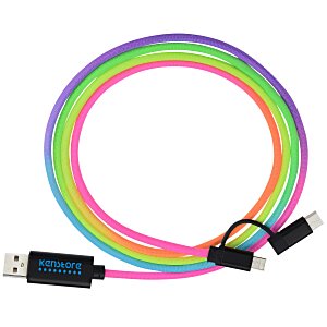 Rainbow Duo Charging Cable - 10' - 24 hr Main Image