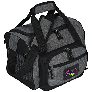12-Can Heathered Convertible Duffel Cooler - Full Color Main Image