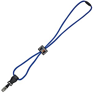Snap Buckle Rope Lanyard - Rectangle Slider - Metal Bulldog Clip - Label Main Image