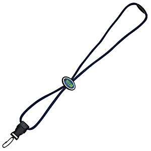 Snap Buckle Rope Lanyard - Oval Slider - Plastic Swivel Hook - Label Main Image