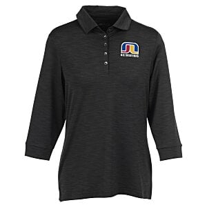 Optical Heather 3/4 Sleeve Polo - Ladies' - 24 hr Main Image