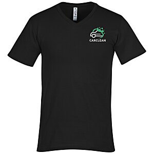 Alstyle Ultimate Cotton V-Neck T-Shirt - Men's - Colors - Embroidered Main Image
