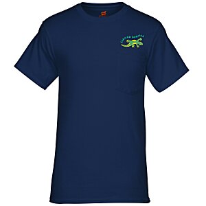 Hanes Workwear Pocket T-Shirt - Embroidered Main Image