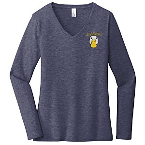 Ultimate V-Neck Long Sleeve T-Shirt - Ladies' - Colors - Embroidered Main Image