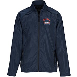 Sleek Lightweight Rib Collar Jacket - Men's - Embroidery Main Image