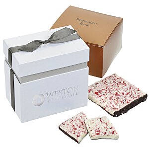 Fancy Favor Gift Box - Peppermint Bark Main Image